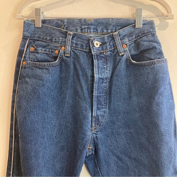 REPLAY Sz 28 Reg  Side Strip Button Fly Mid Wash High Rise Jeans - Picture 2 of 14